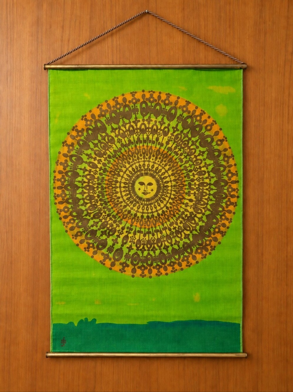 Hans Jürgen Schöbel Södahl 1968 Danish Jute Wall Hanging MCM 41”